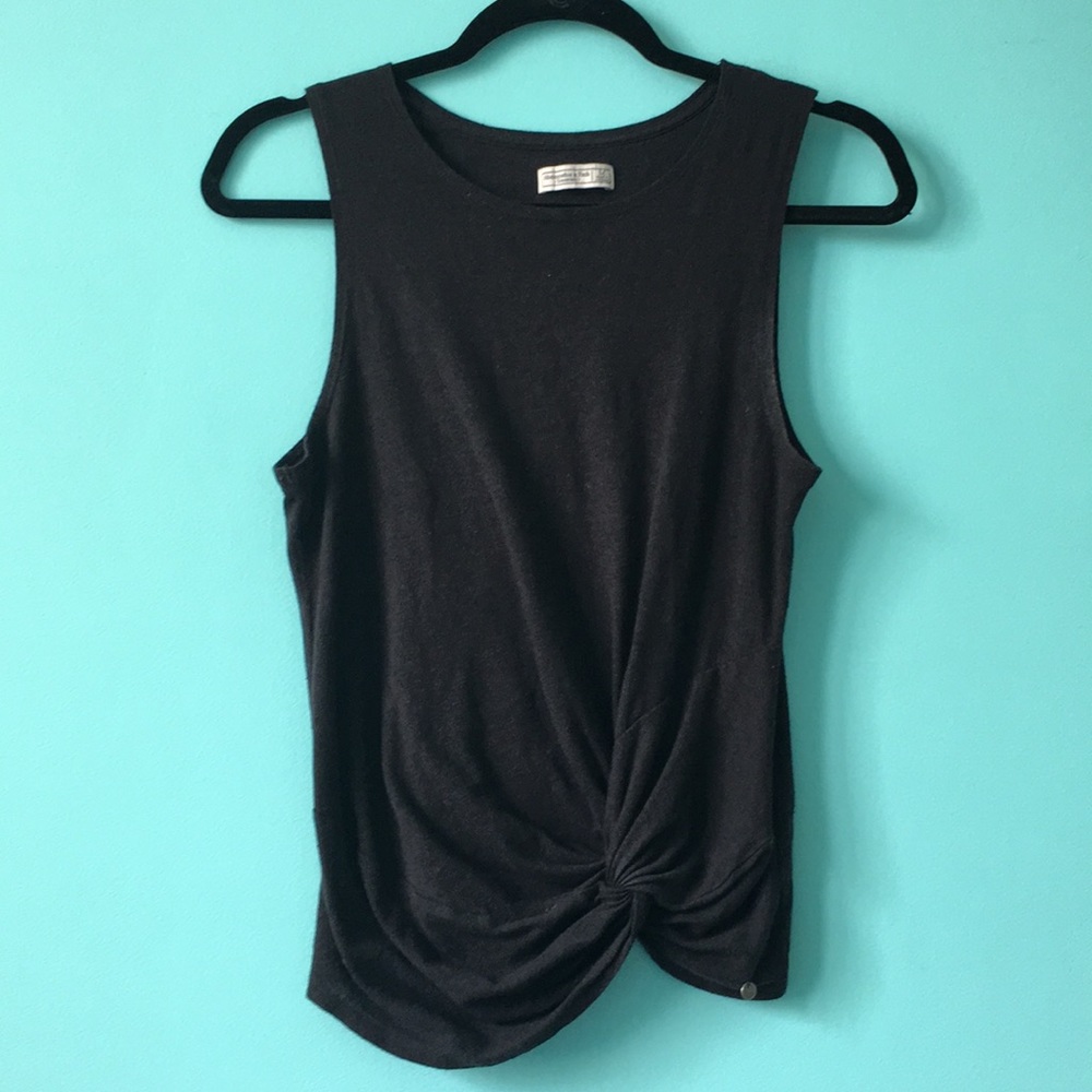 Black Abercrombie and Fitch tie tank top
